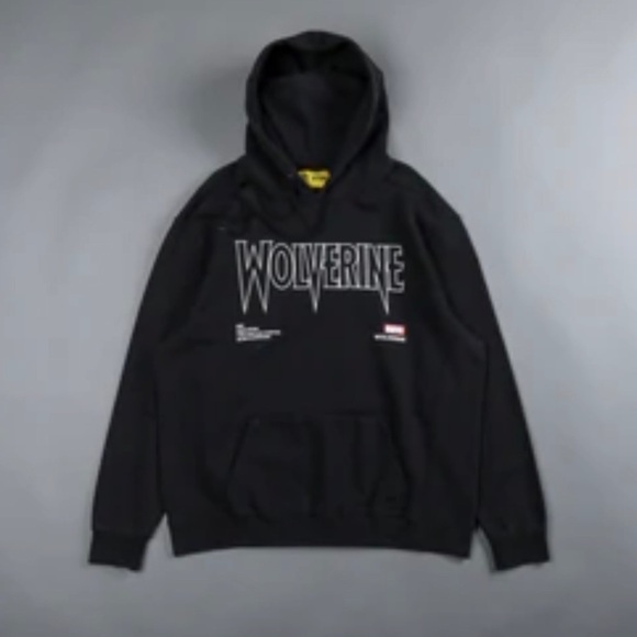 𝅺darc Sport Men’s Rage Pigment French Terry Hoodie NWT‎ Black Wolverine Marvel - Picture 1 of 9